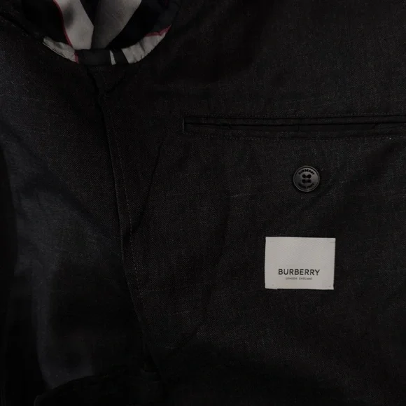 Burberry Wool/Silk/Linen Blazer – Charcoal – EU 52R / US 42R - Picture 2 of 5